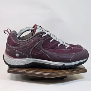 Hi-Tec Shoes Womens Size 11 Burgundy Gray Hiking Trail Walking Sneakers 22101